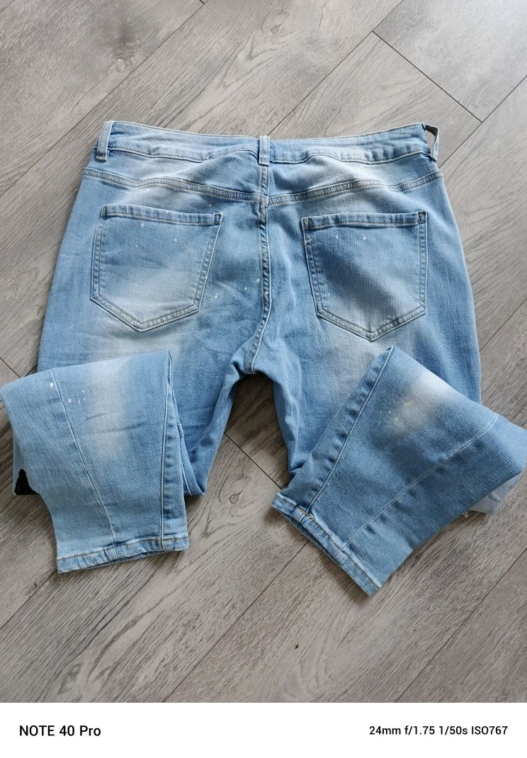 Spodnie jeans panda
