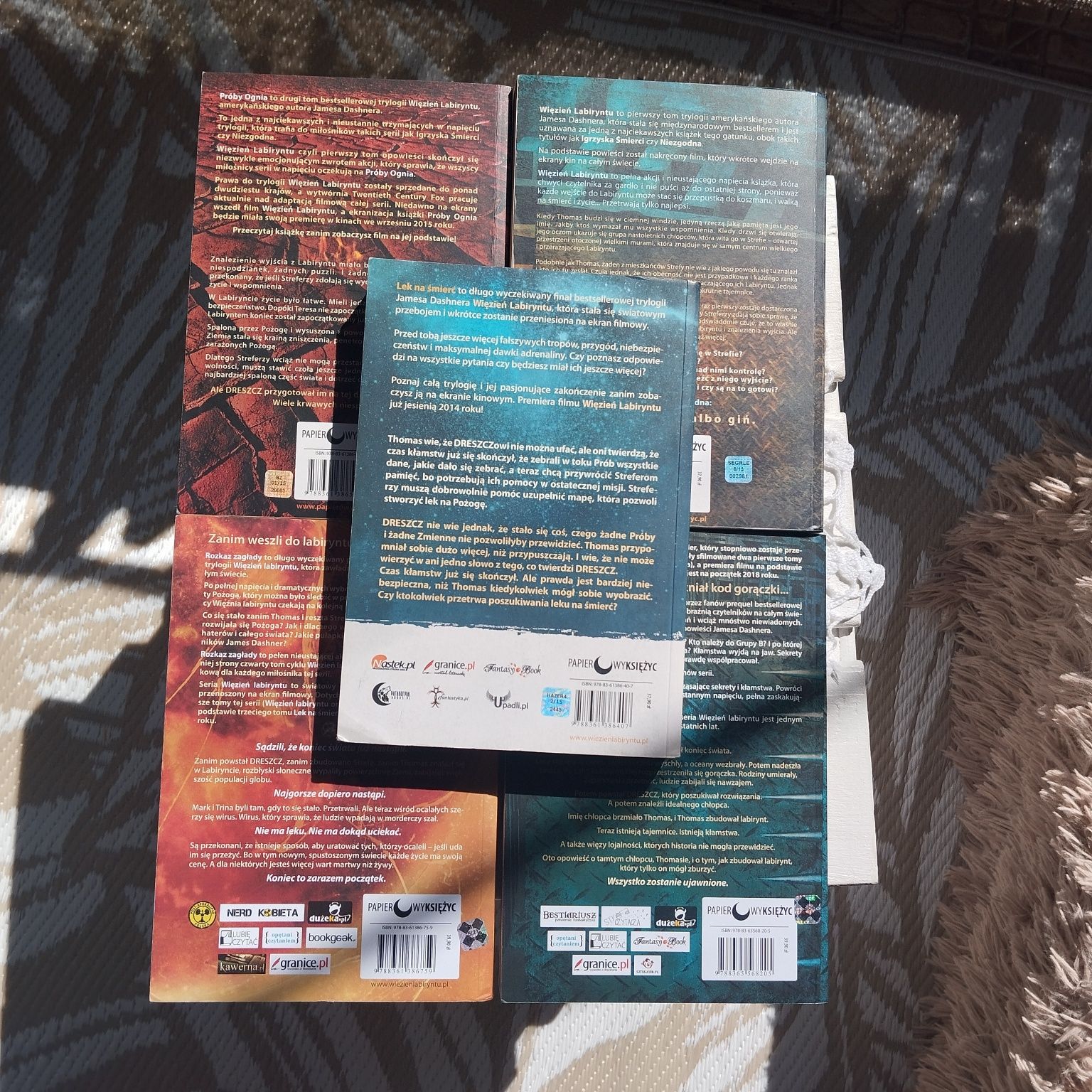 Więzień Labiryntu James Dashner Komplet