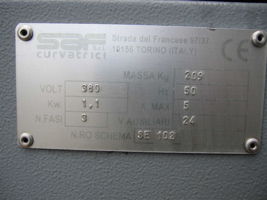 Giętarka do rur walcarka SAF BS 45 profili