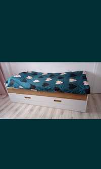Łóżko dwuosobowe z szufladą na pościel