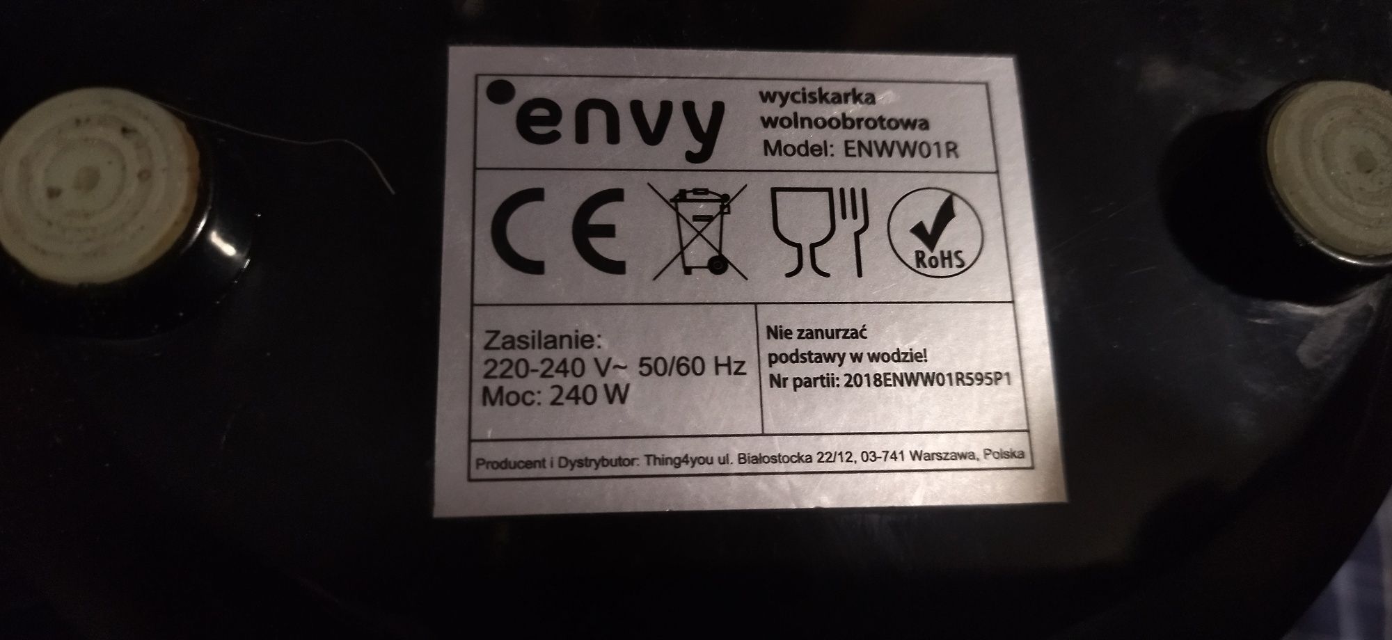 Sprzedam wyciskarka wolnoobrotowa do owoców