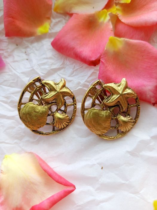 Вінтажні кліпси об'ємні Франція