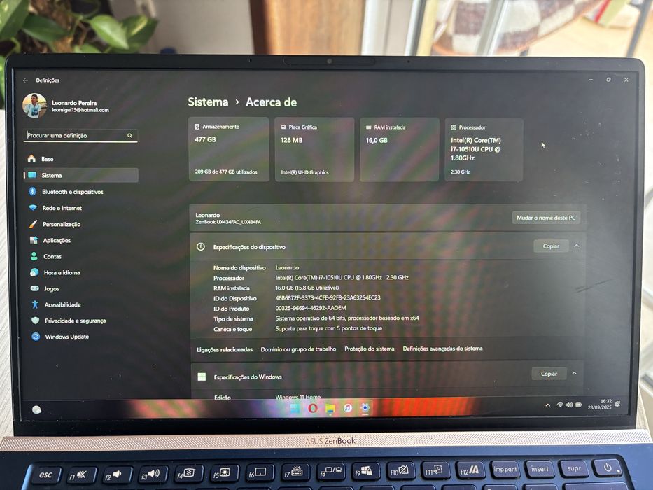 Asus Zenbook 14 / i7 / 512gb SSD/ 16gb RAM