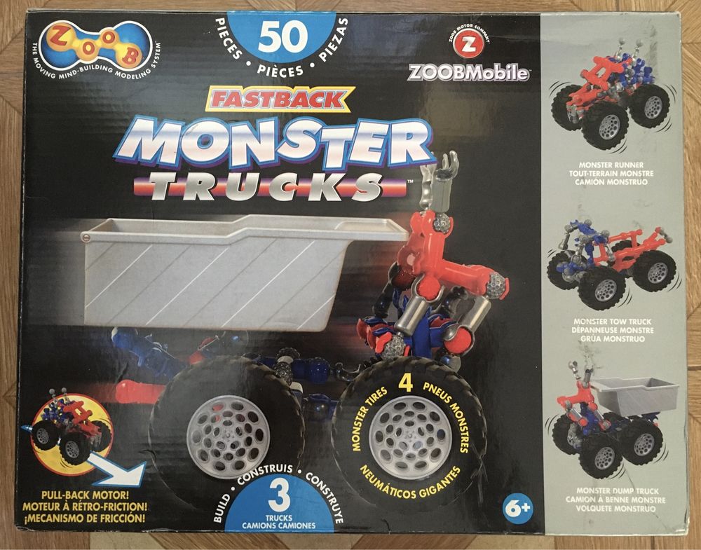 Klocki zoob 50 mobile monster truck fastback