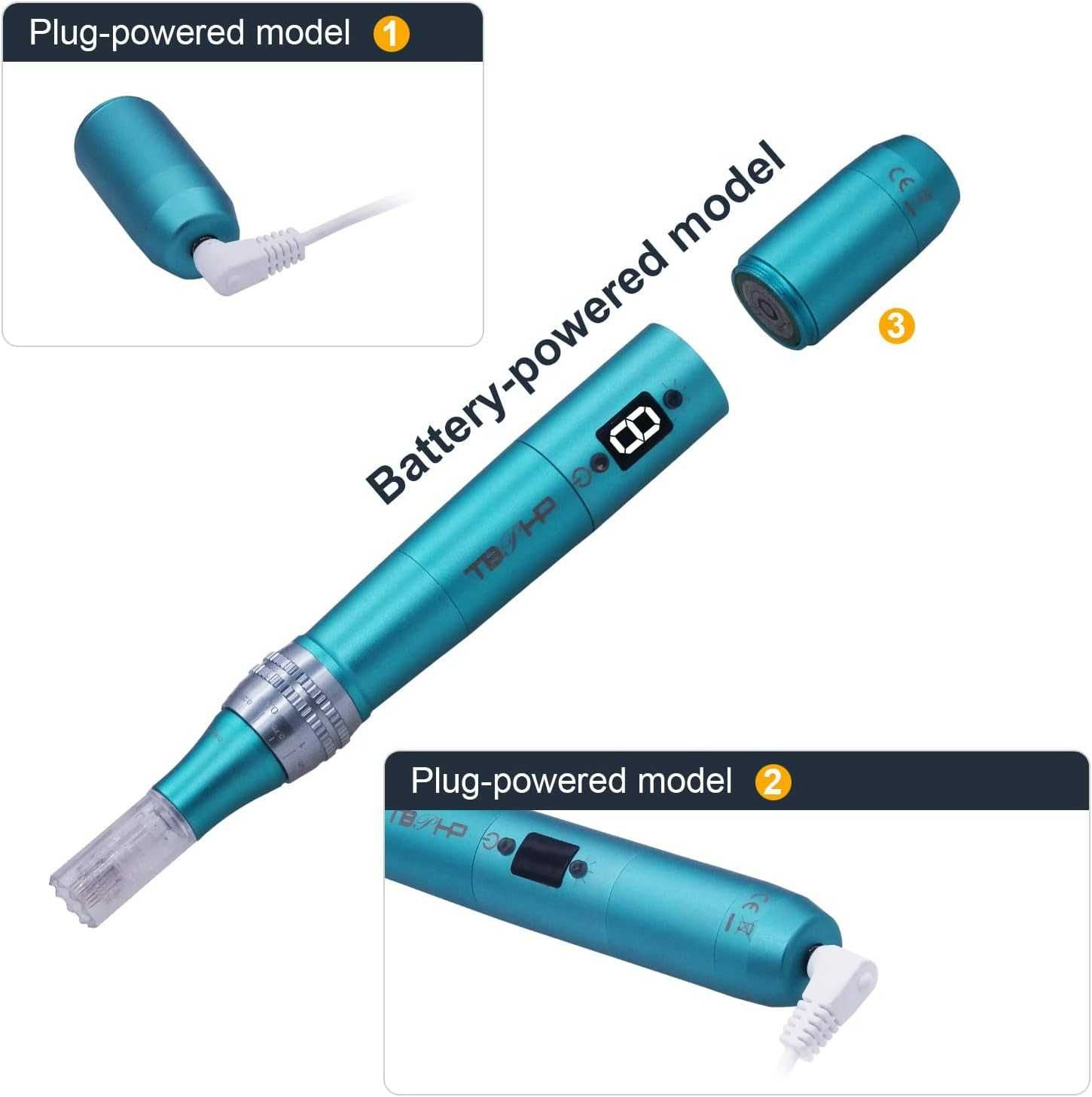 Dermapen do mezoterapii TBPHP P20RL niebieski