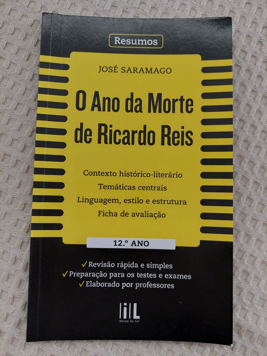 Livro de apoio "O Ano da Morte de Ricardo Reis"