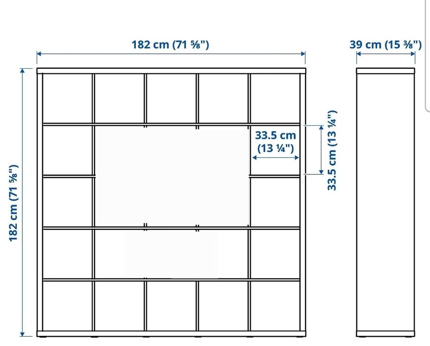IKEA Kallax rtv 5x5 ciemny braz /dostawa