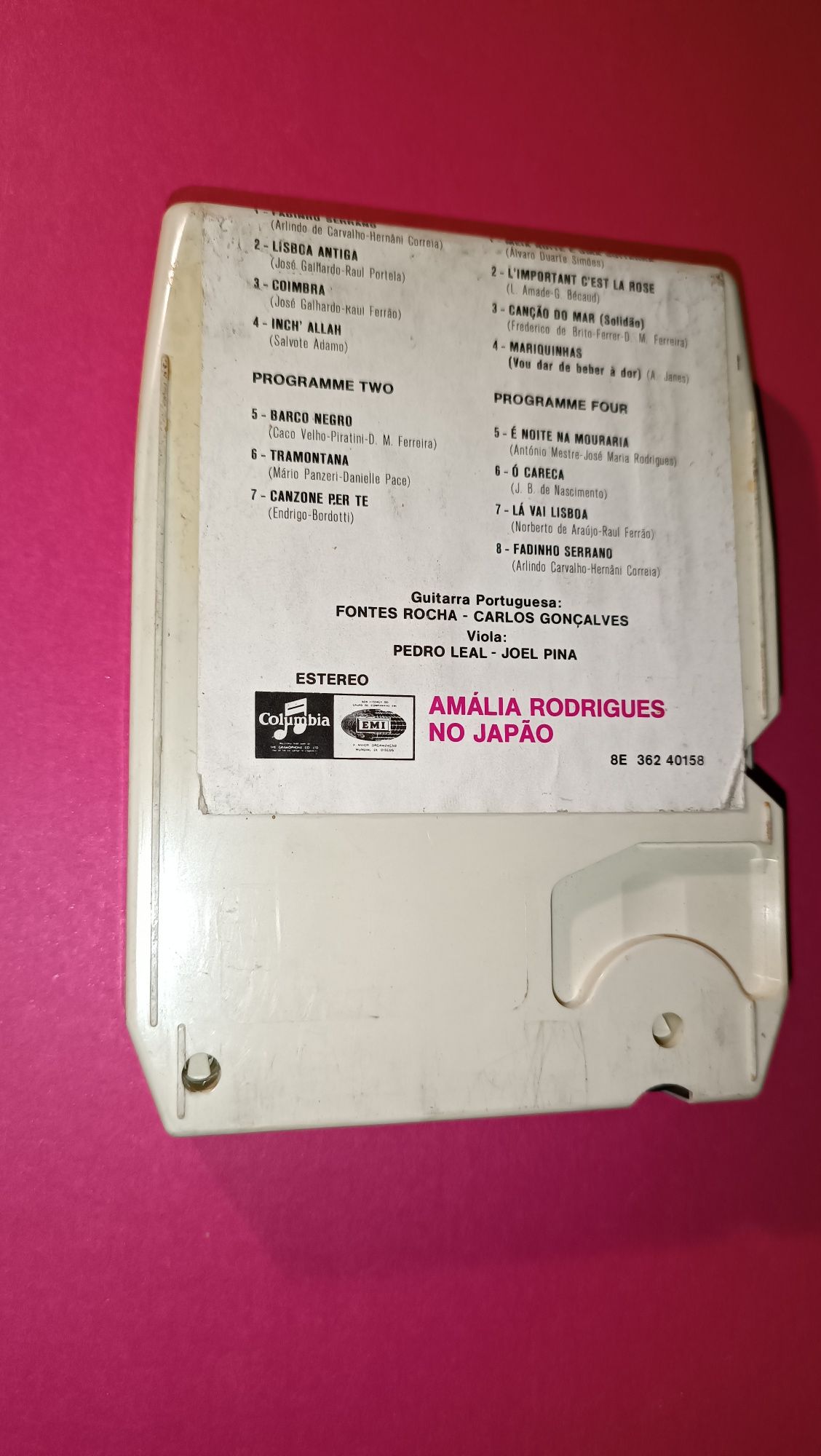 Antiga cassete cartucho 8 track tape cartridge Amália Rodrigues