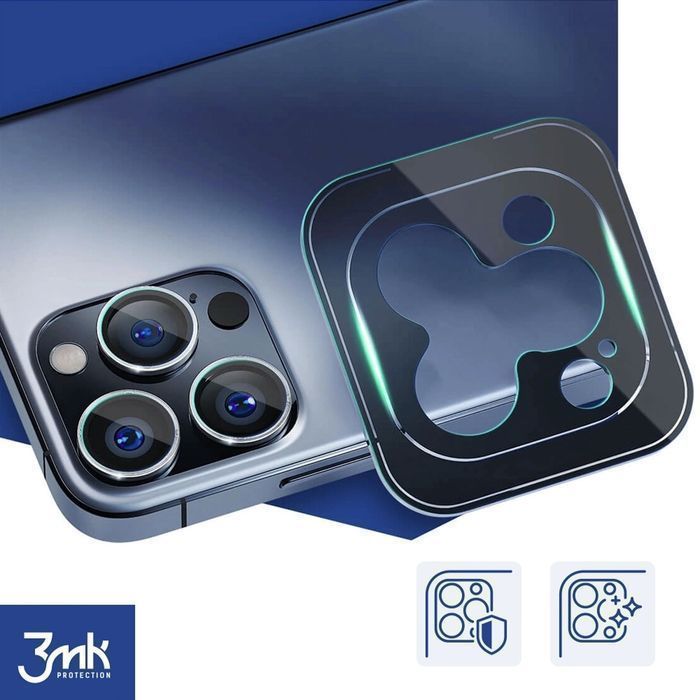 Szkło hartowane 9H do iPhone 15 Pro Max na obiektyw telefonu 3mk Lens