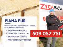 PIANA PUR ocieplenie poddaszy/stropów/dachów/ścian/izolacja pianą pur
