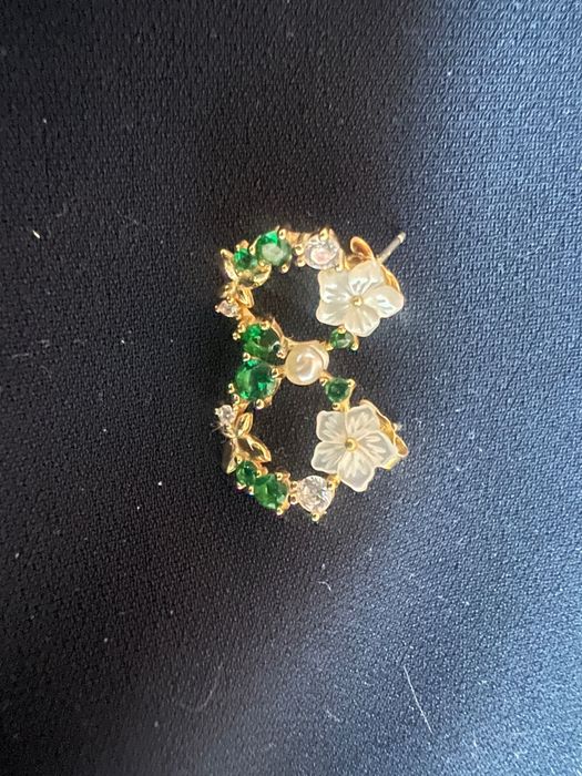 Brincos pedras verdes