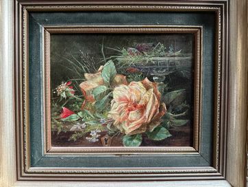 Angielskie róże - 1808 rok, sygnowany Laumoner?