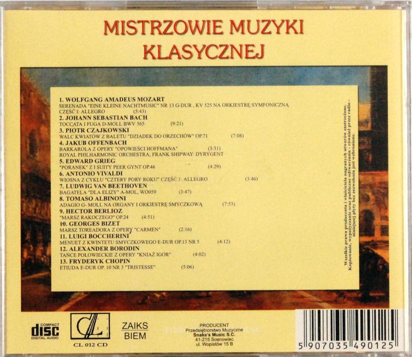 (CD) VA - Mistrzowie muzyki klasycznej