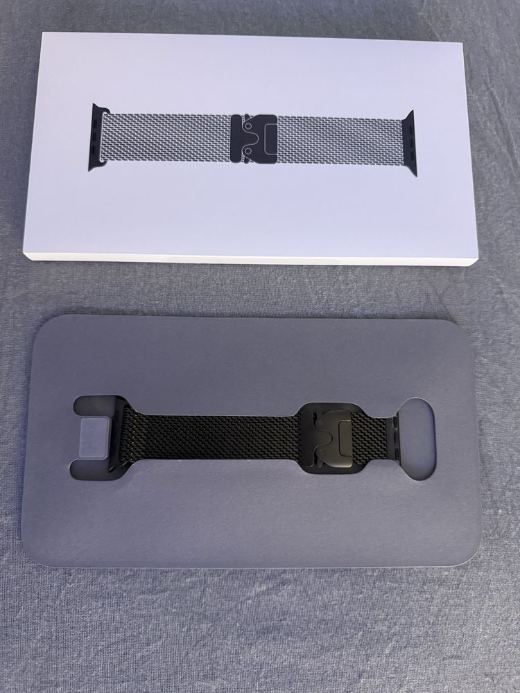 Bracelete apple em titânio preto de 49 mm - M