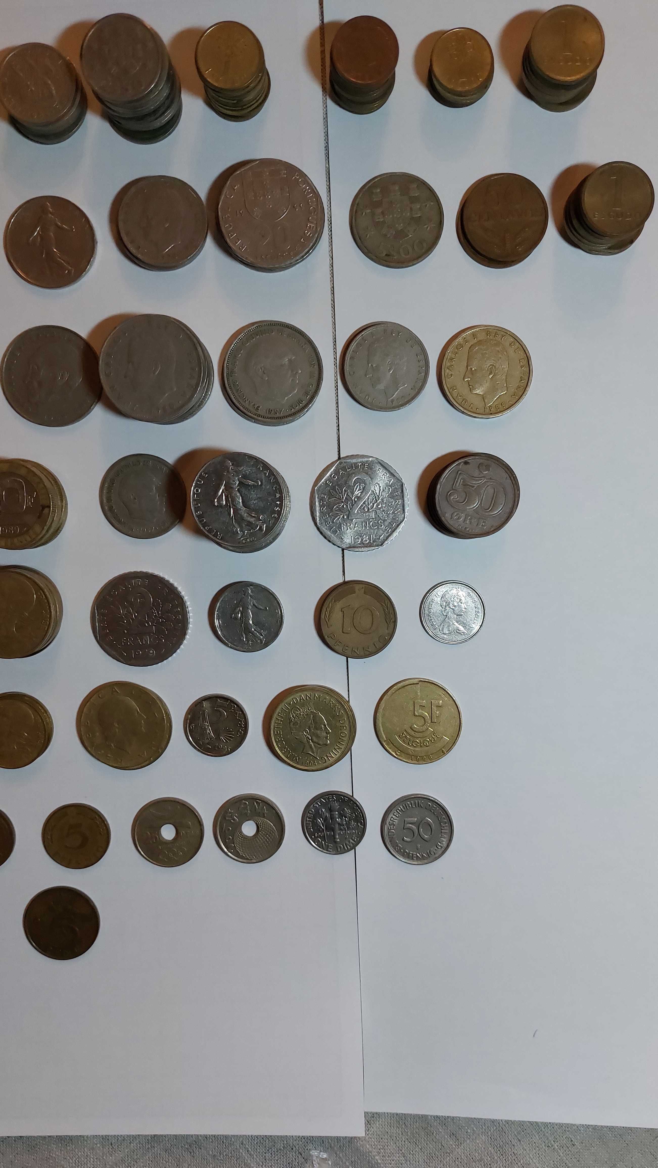 Vendo lote completo Varias Moedas antigas