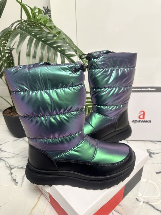 Зимові черевики ботинки на овчині apawwa 33 34 35 36 37