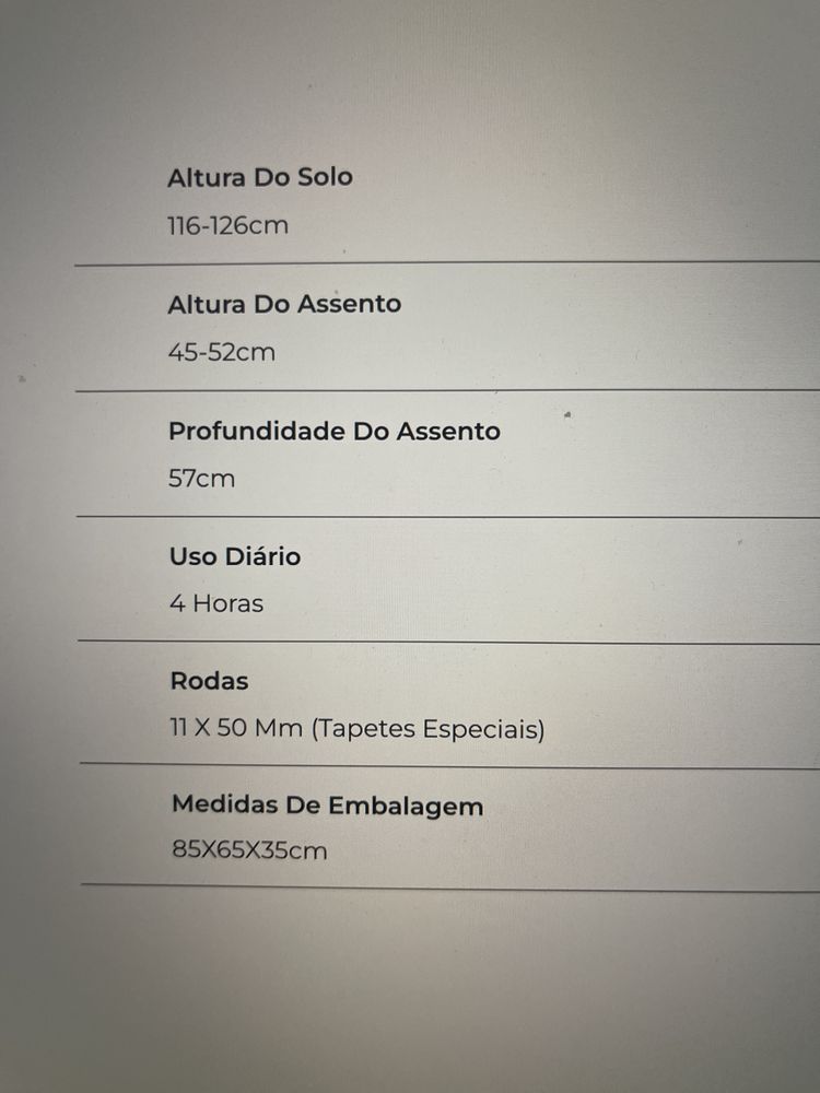 Cadeira escritorio