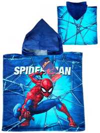 Ponczo poncho ręcznik z kapturem Spiderman Microfibra