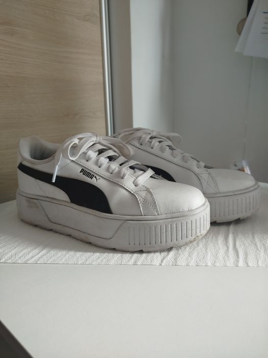 buty puma białe w bardzo dobrym stanie