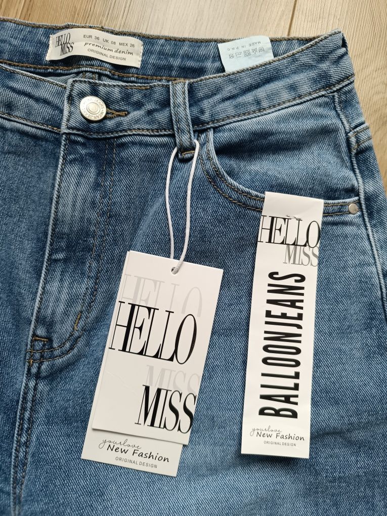 Spodnie jeans Balloon