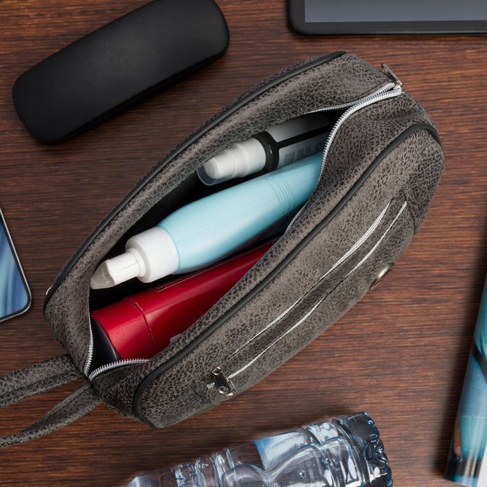 Kosmetyczka podróżna saszetka elegancka duża etui na kosmetyki weekend