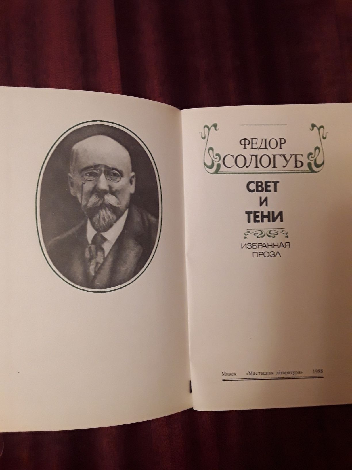 Книга " Свет и тени " Фёдор Сологуб