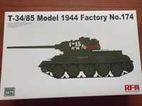 Сборная модель танка Т-34-85  1944г (РФМ)в масштабе 1-35!