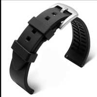 Bracelete Silicone Preta 20mm