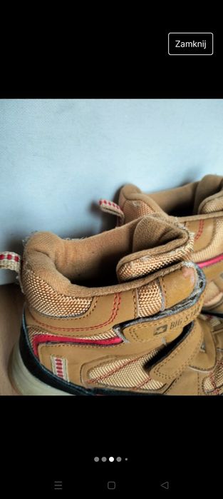 Dwie pary butów kozaków chłopięcych big star kappa 30