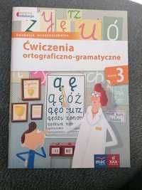 Książka NOWA ćw ortigraficzno - gramatyczne klasa 3