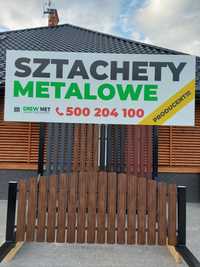 Sztachety metalowe mocne, Wysyłka! Promocja! Ogrodzenia, płot, balaski