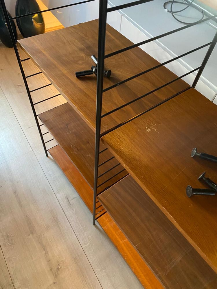 Regał duński teak WHB String Standregal