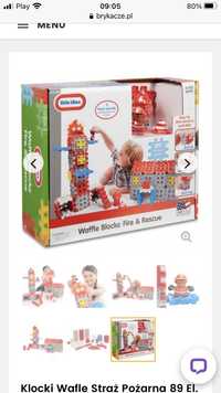 Klocki wafle straz pozarna little tikes