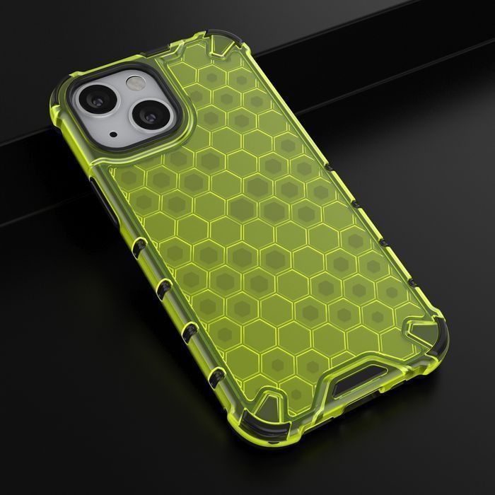 Etui Pancerny Honeycomb iPhone 13 Mini Zielony