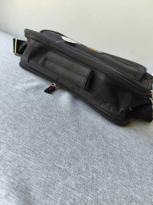 Wyprzedaż nowa torba męska czarna do pracy śniadaniówka 6608