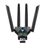 Двохдіапазонний 1300 Мбіт/с WiFi USB-адаптер 2.4G/5Ghz