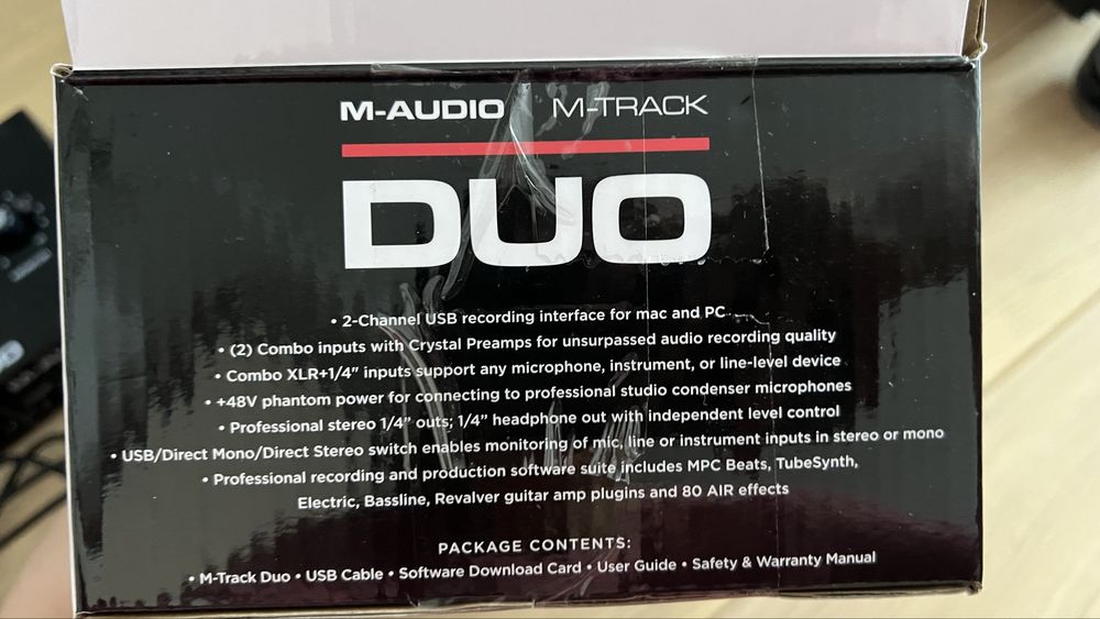 Аудіоінтерфейс M-AUDIO M-Track DUO