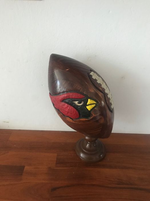 Drewniana piłka futbol amerykański Arizona Cardinals NFL ozdoba