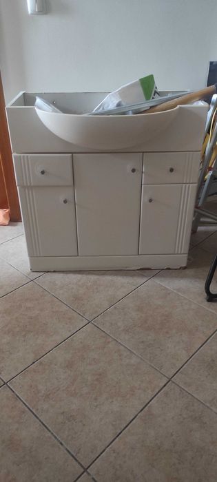 Lavatório com pedra
