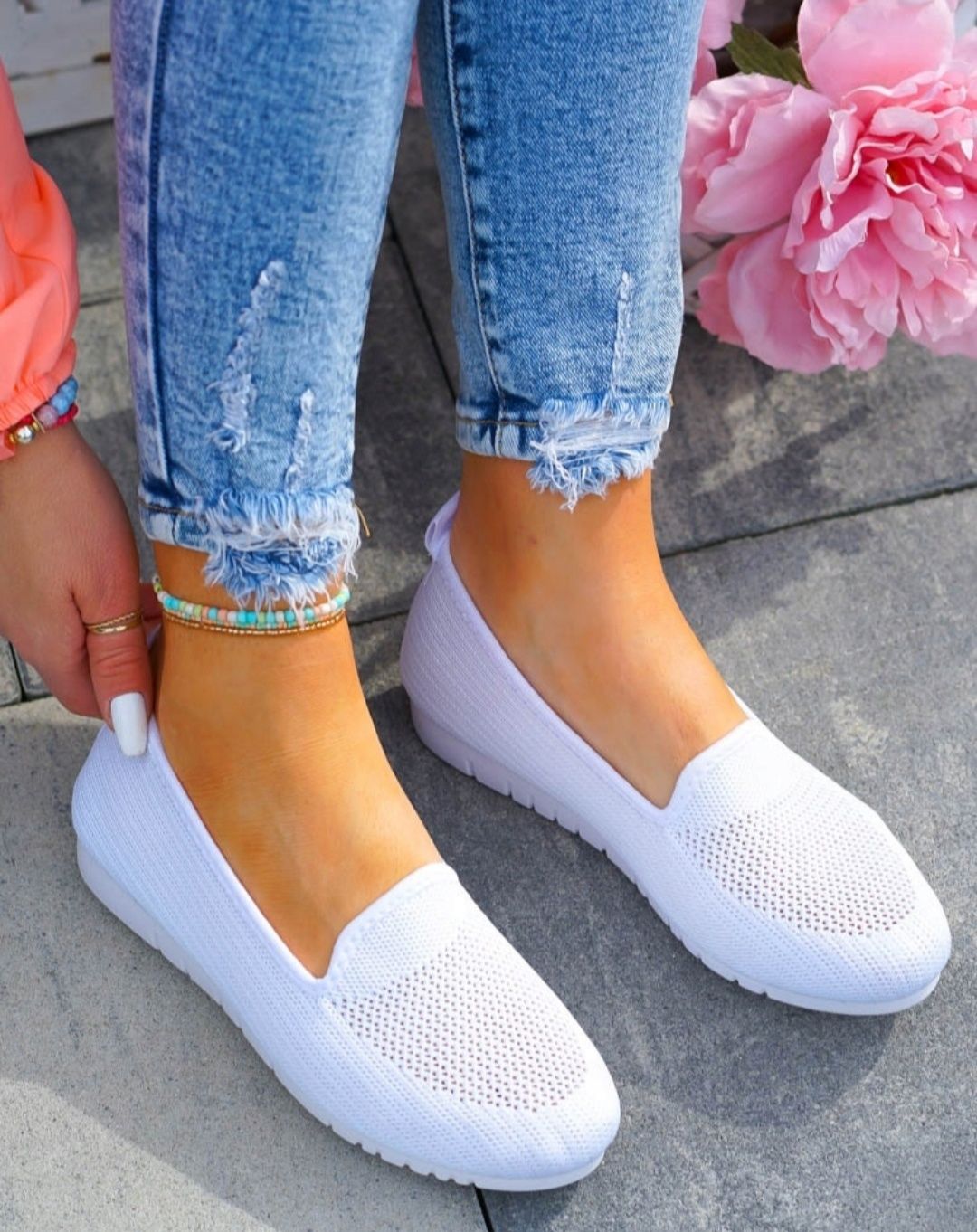 36 37 38 baleriny 39 40 41 tenisówki wsuwane materiałowe slip on tkani