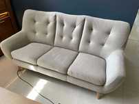 (19MJ) Sofa Skandynawska, velvet, wyprzedaż 1699 zł