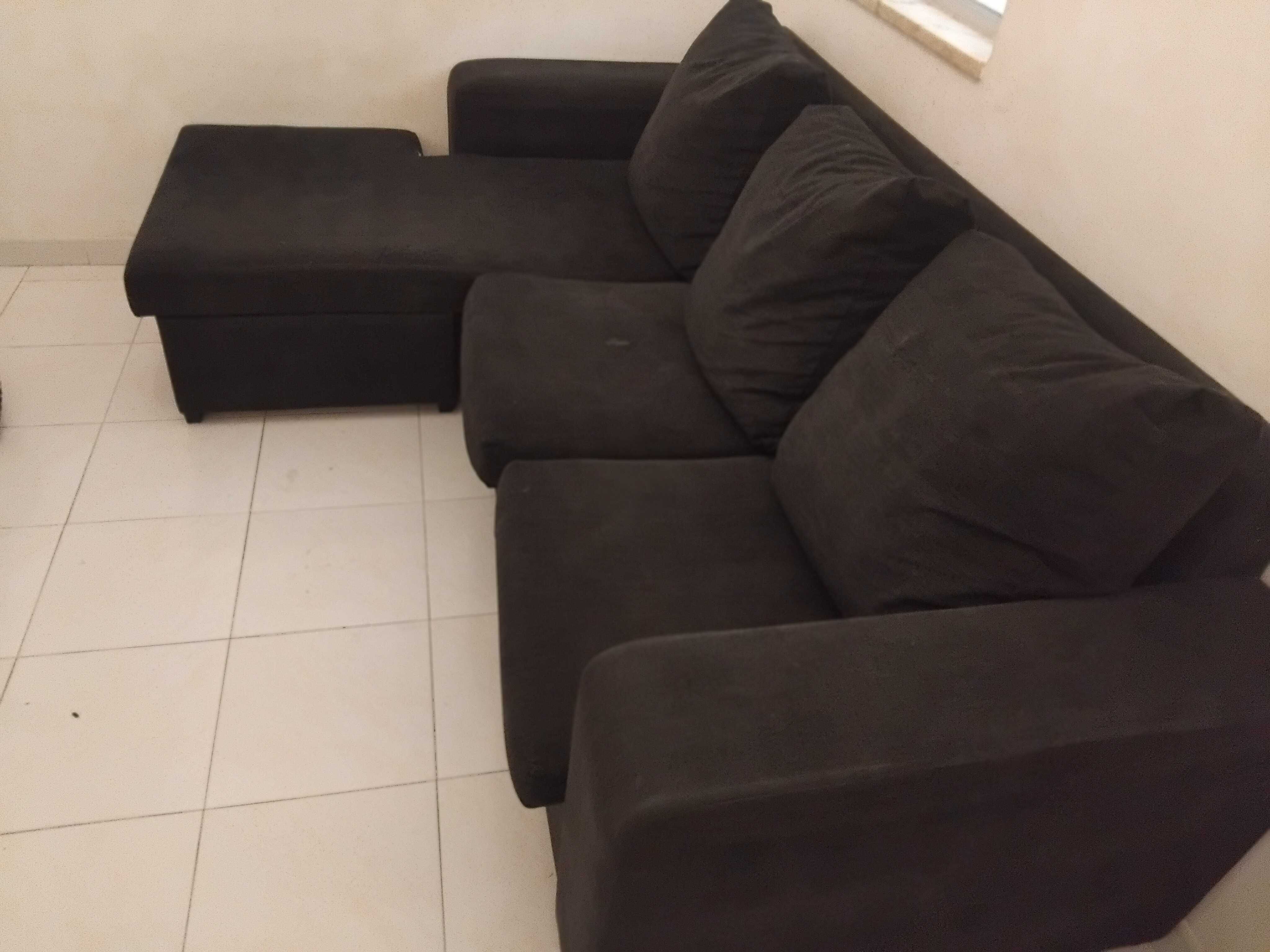 Sofá saize long 3 lugares