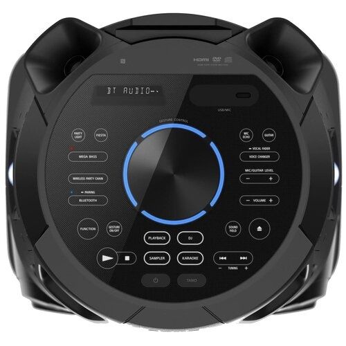 Power Audio SONY MHC-V73D, BT, NFC, Odtw.CD/-R/-RW/DVD, Wejście mikrof