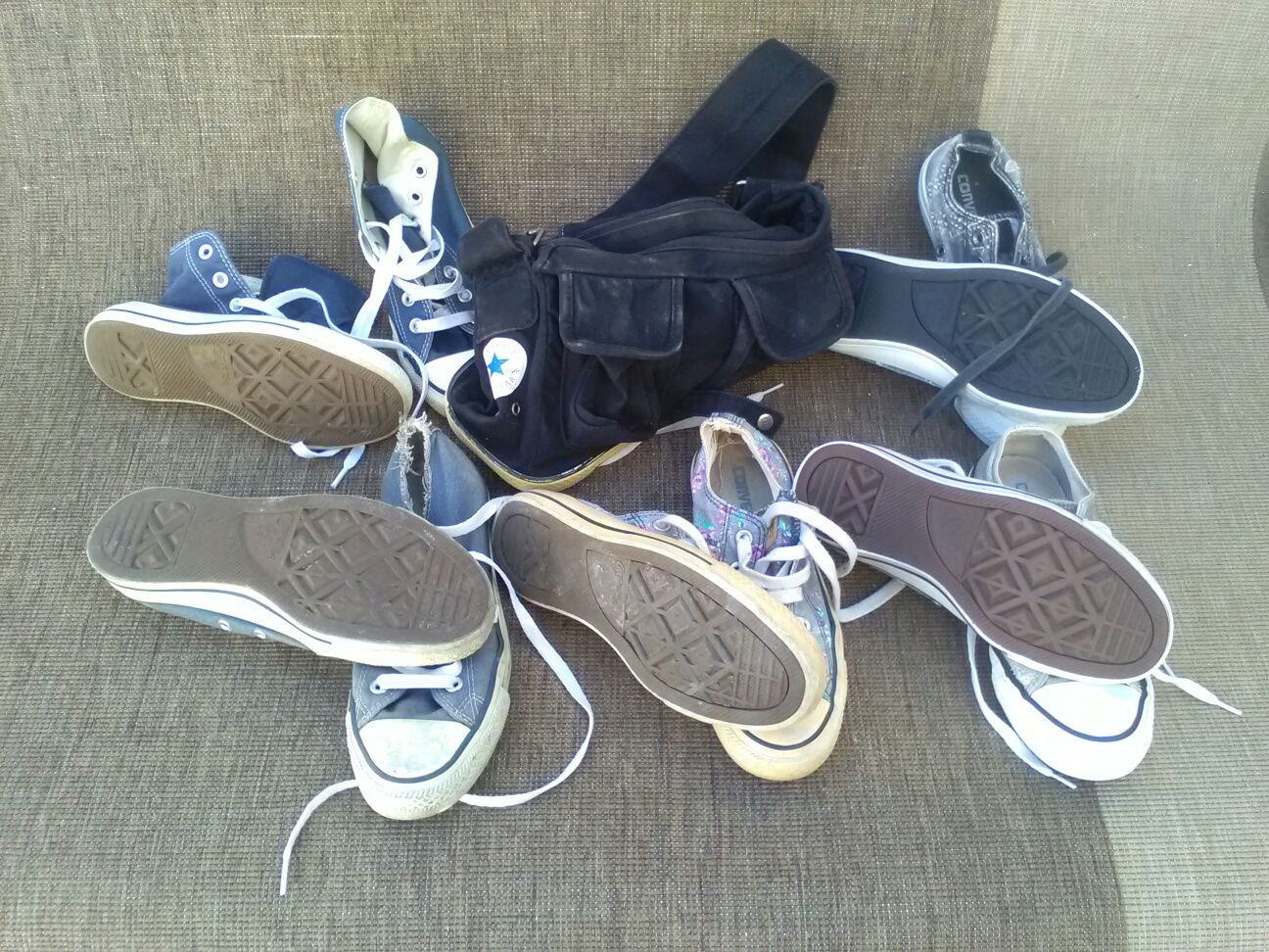 All star converse originais   - vários sapatos, botas e saco