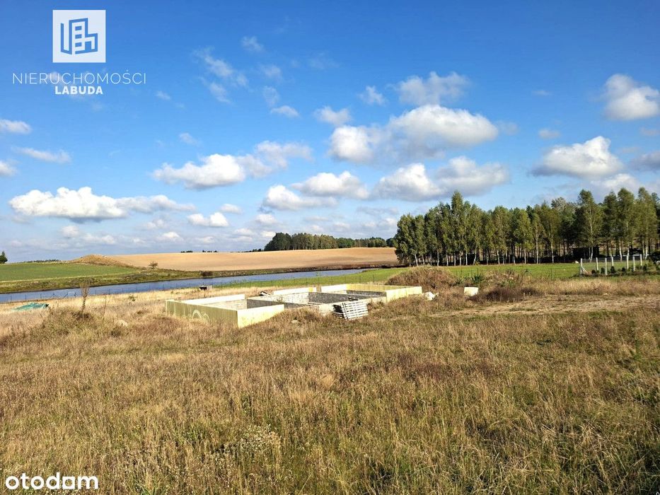 Fundamenty + projekt + drewniany dom – dz. 4 400m2
