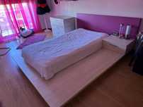 Mobília quarto menina, cama, mesa cabeceira, cómodas e secretária