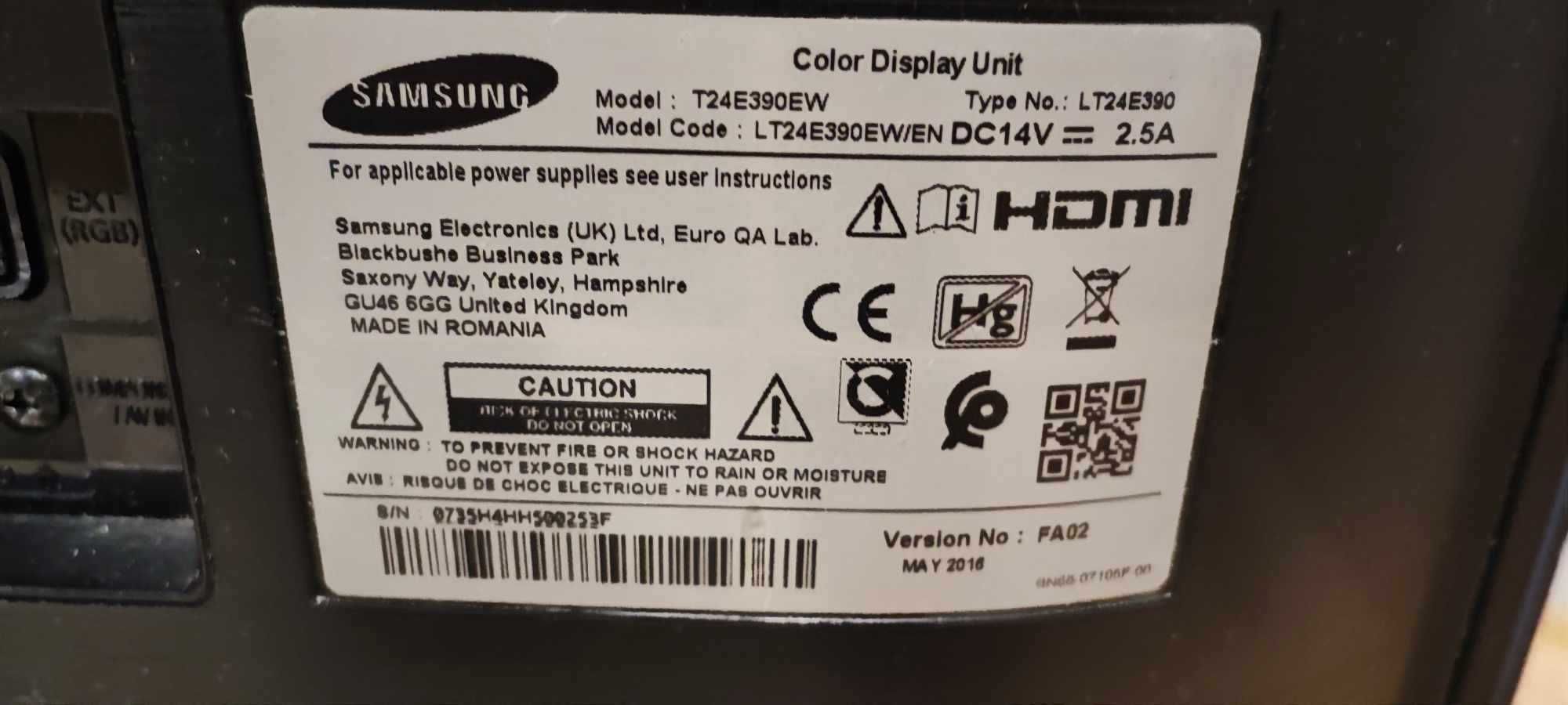 Monitor/telewizor Samsung  t24e390ew