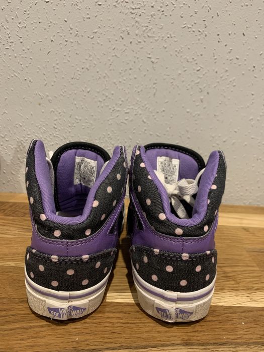 Buty Vans 27.5 wysokie sneakersy dziewczęce