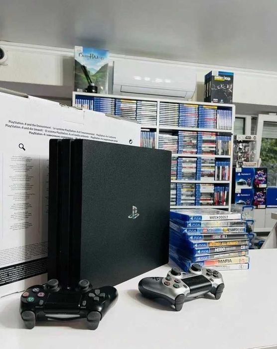 Приставка PS4 PRO 1TB - НЕ ремонтувалась! | Наложений платіж | 18 Ігор