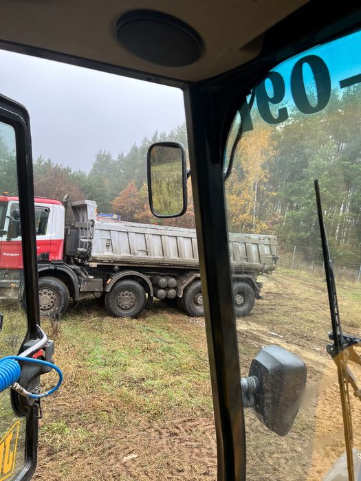 Transport czterośką piasek żwir ziemia gruz przekrusz mielony palety